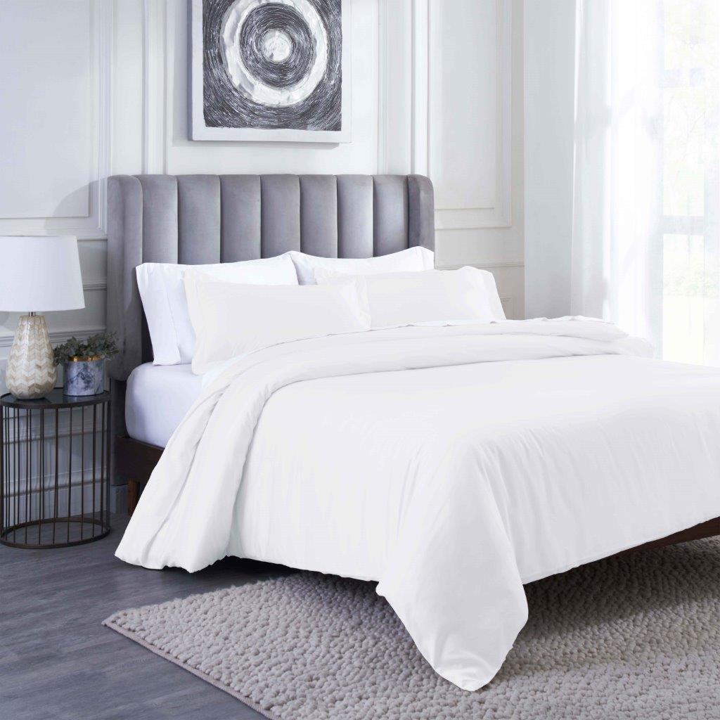 Premium 400 Thread Count Modal Duvet Cover Set from Beechwood - Ultra Soft & Breathable Bedding for All Seasons - Perfect for Master Bedrooms, Guest Rooms & Luxury Hotels
