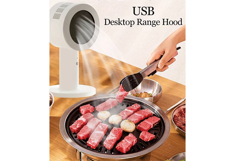 Milex Portable Mini Range Hood - Compact & Powerful Kitchen Exhaust Fan for Small Spaces - Perfect for RVs, Apartments, and Outdoor Cooking