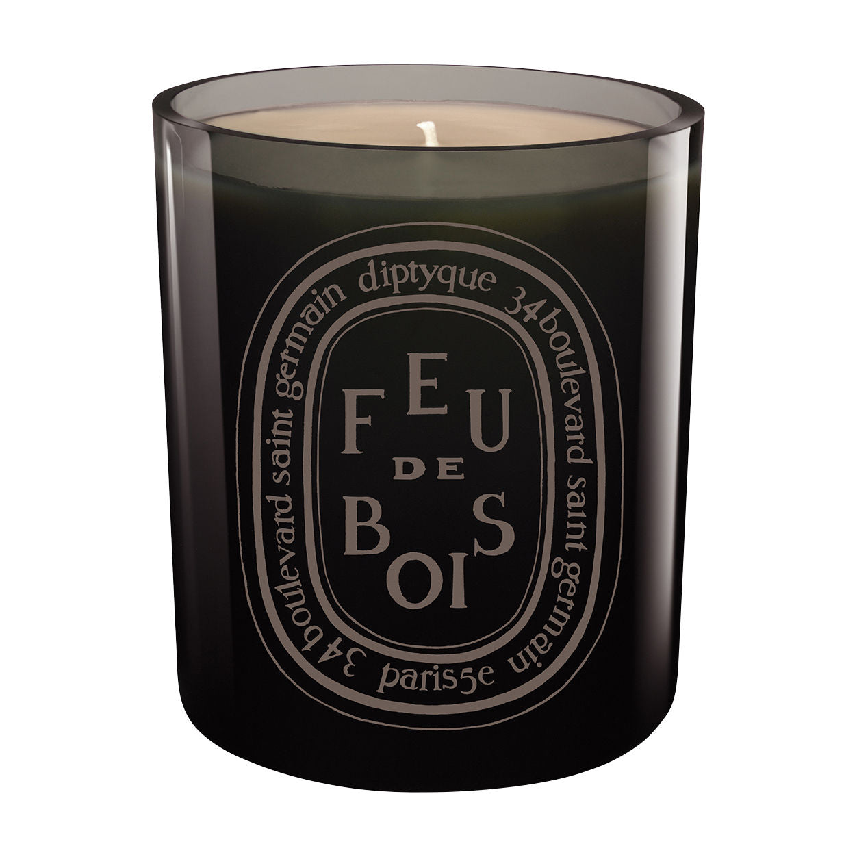 Wood Fire Grey Candle - Natural Scented Soy Wax Candle for Home, Relaxation & Romantic Ambiance | Perfect for Living Room, Bedroom & Bathroom Decor