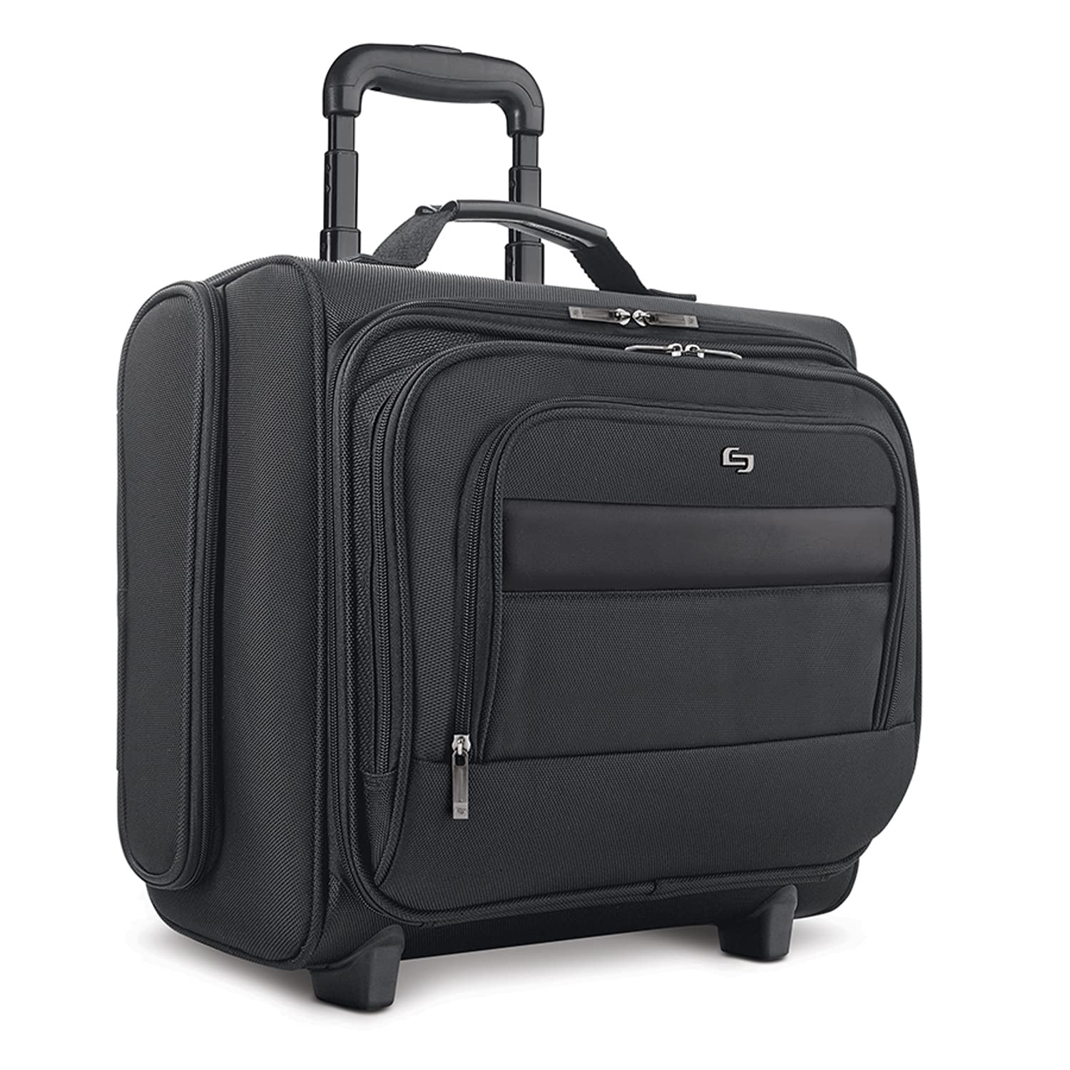 Solo New York Columbus 15.6-Inch Laptop Rolling Overnighter Business Travel Case with Removable Sleeve - Black (B64) - Perfect for Business Trips, Air Travel & Daily Commute