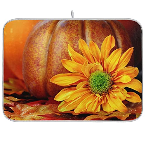 Vintage Pumpkin Sunflower Maple Leaf