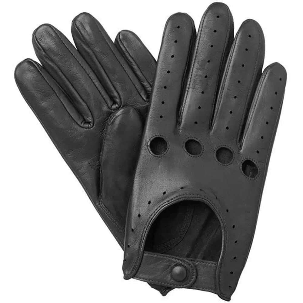 Premium Genuine Sheepskin Chauffeur Driving Gloves for Men & Women - Soft Leather Winter Gloves with Touchscreen Compatibility - Ideal for Luxury Cars, Vintage Vehicles & Cold Weather Commuting