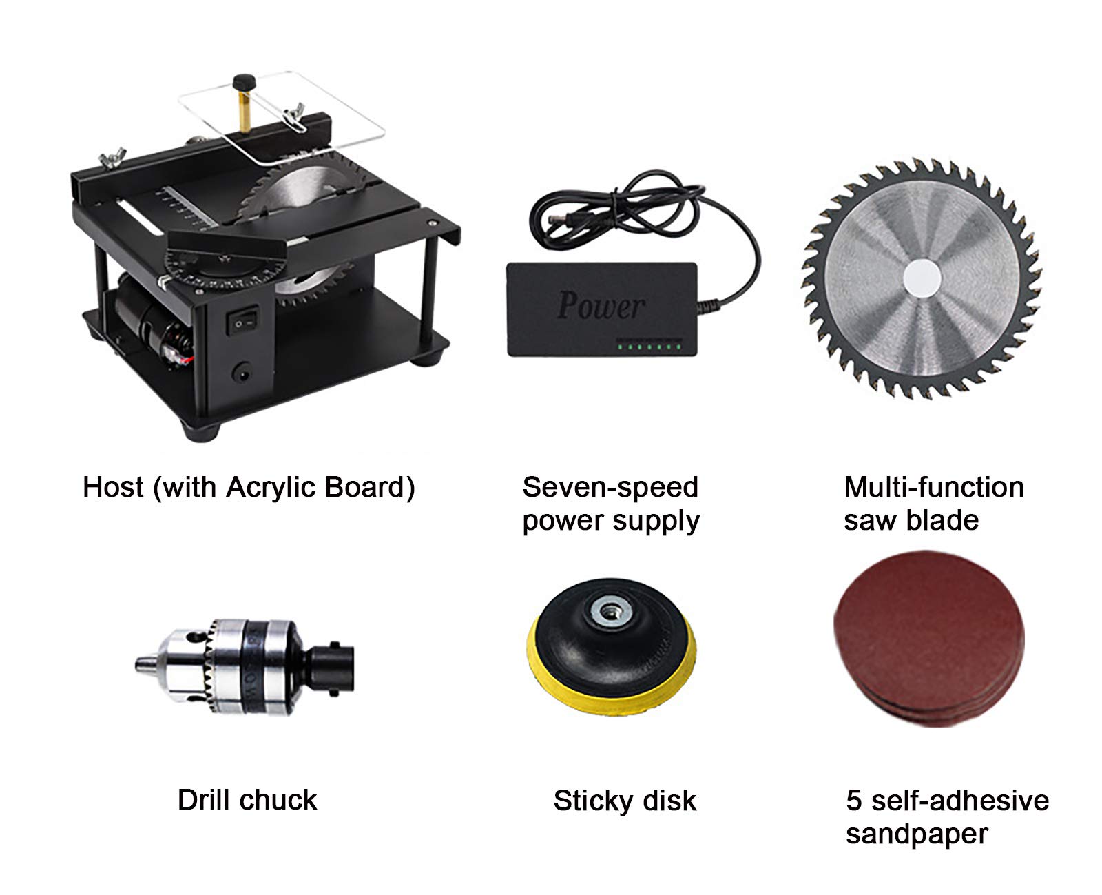 Mini Electric Sliding Table Saw - 8500 RPM, 0-90° Precision Cutting for Woodworking | Multifunctional Bench Saw for DIY Projects & Home Improvement | Perfect for Cutting Wood, Plastic & Aluminum