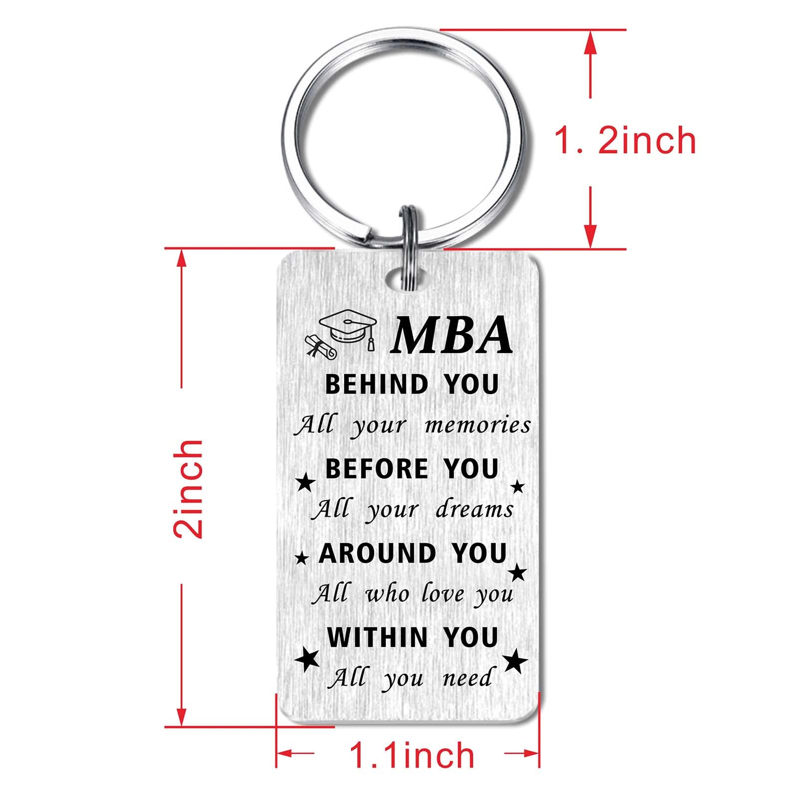 Class of 2025 Graduation Keychain - Personalized Behind You All Your Memories Gift for High School & College Graduates - Perfect Graduation Party Favors, Senior Gifts & Commencement Souvenirs