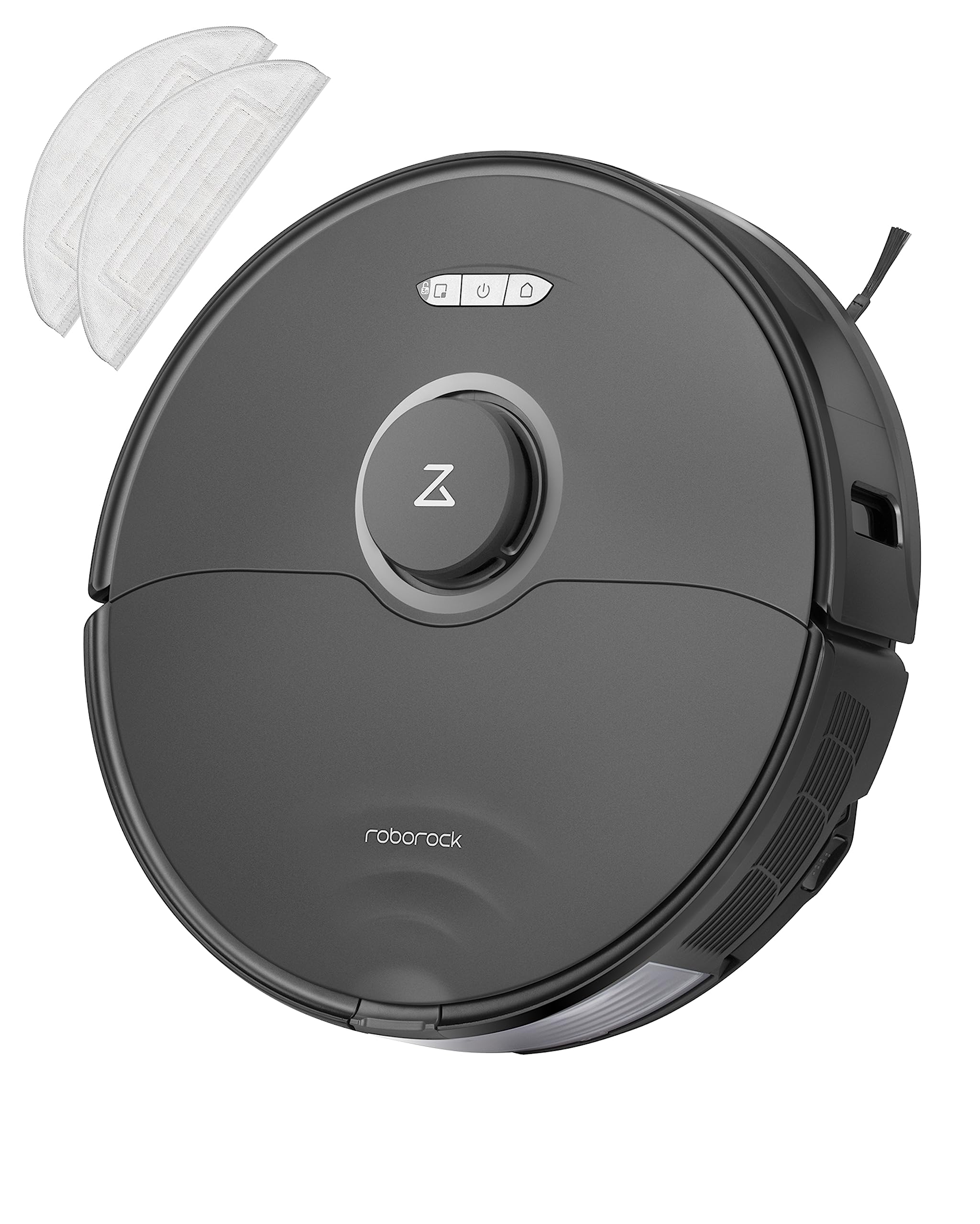 Roborock S8 Robot Vacuum and Mop Combo with Cleaning Cloth - Powerful Smart Cleaning for Hardwood Floors & Carpets - Ideal for Pet Hair, Dust & Daily Home Cleaning (Black)