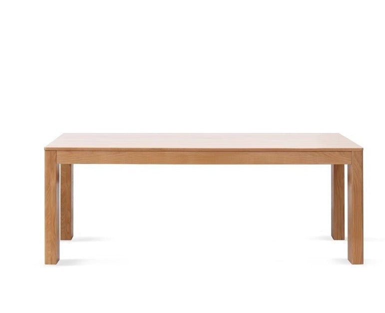 Solid Oak Wood Long Dining Table - 8 Seater Rustic Farmhouse Style for Kitchen & Dining Room - Perfect for Family Gatherings & Dinner Parties