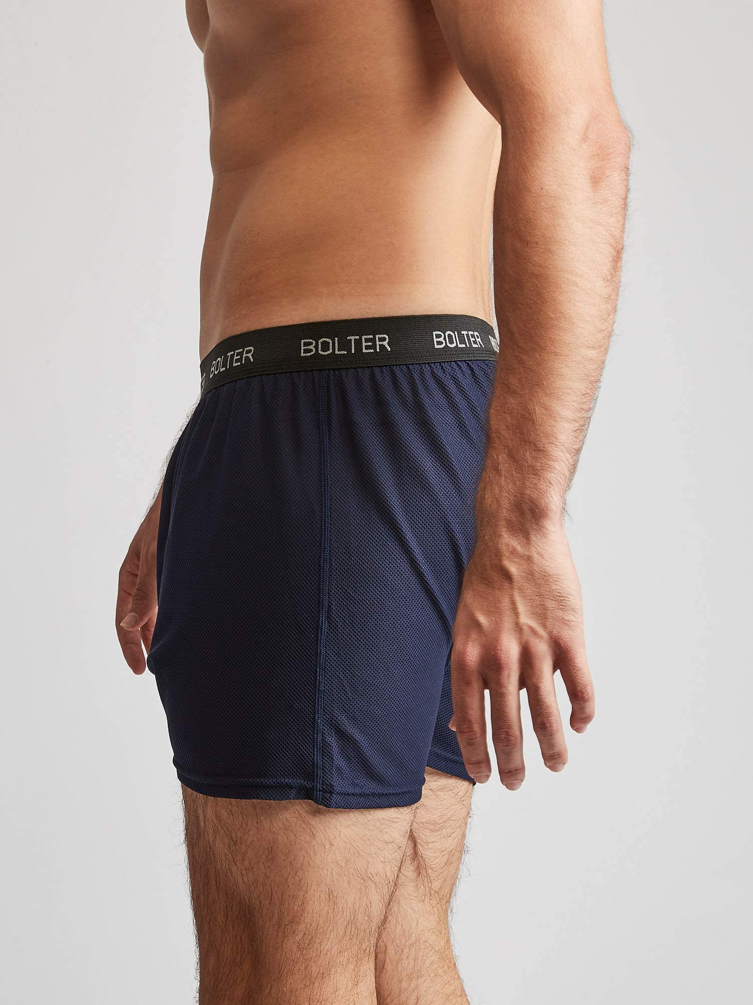 Bolter Men's 4 Pack Performance Boxer Briefs - Soft Breathable Underwear for Active Lifestyle, Workout & Everyday Comfort