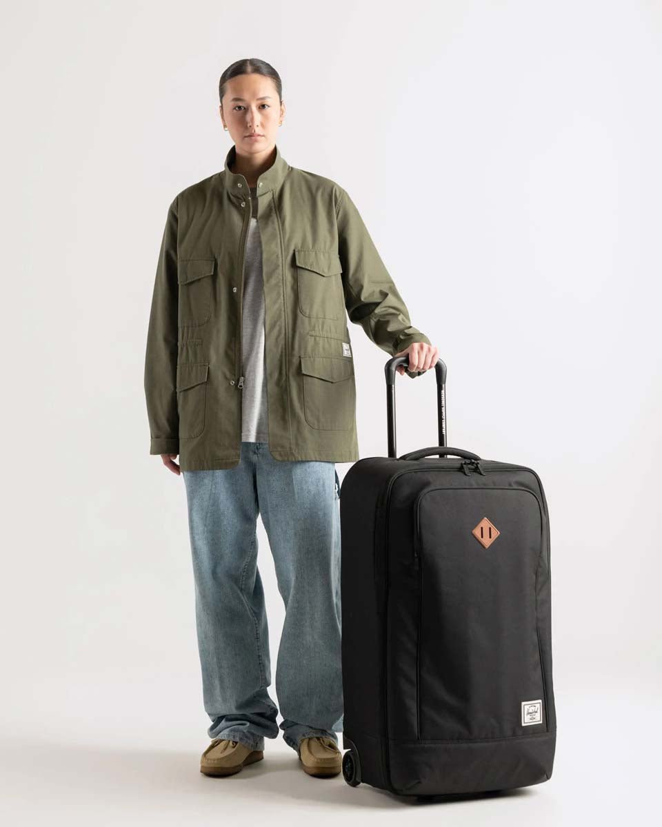 Herschel Heritage Softshell Medium Luggage - Water-Resistant Travel Duffel Bag with Woodland Camo Pattern | Perfect for Weekend Trips, Gym & Outdoor Adventures