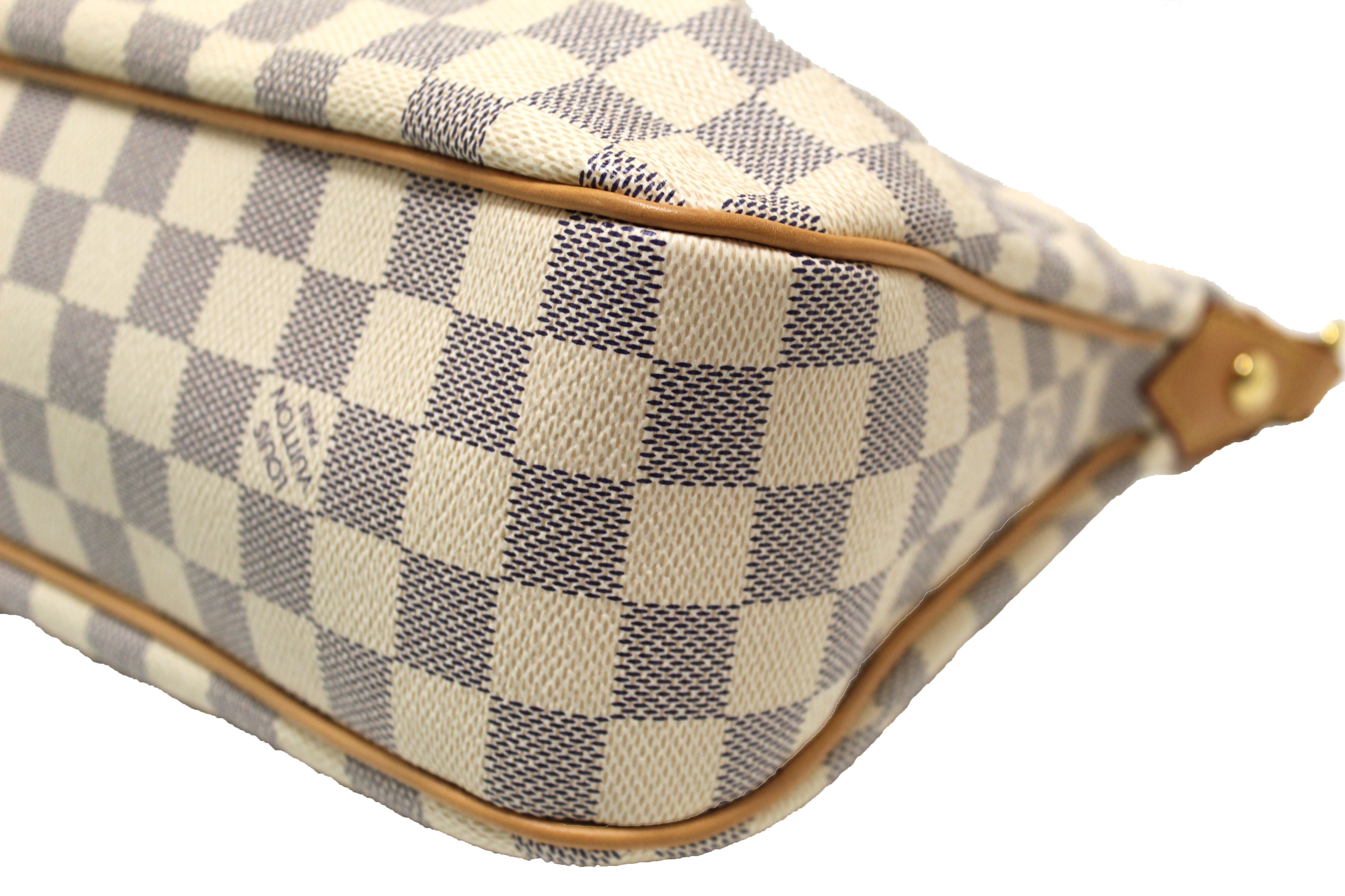 Authentic Louis Vuitton Damier Azur Canvas Siracusa PM Messenger Crossbody Bag - Luxury Designer Shoulder Bag for Women, Perfect for Work, Travel & Everyday Use