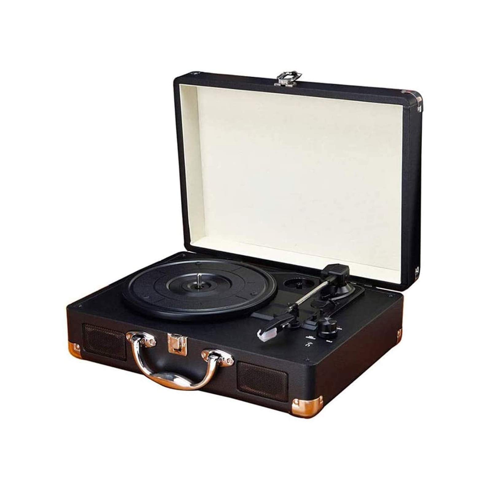 Vintage Bluetooth Record Player - Portable Phonograph with Retro Design, Wireless Audio for Vinyl Lovers | Perfect for Home, Office, and Outdoor Use