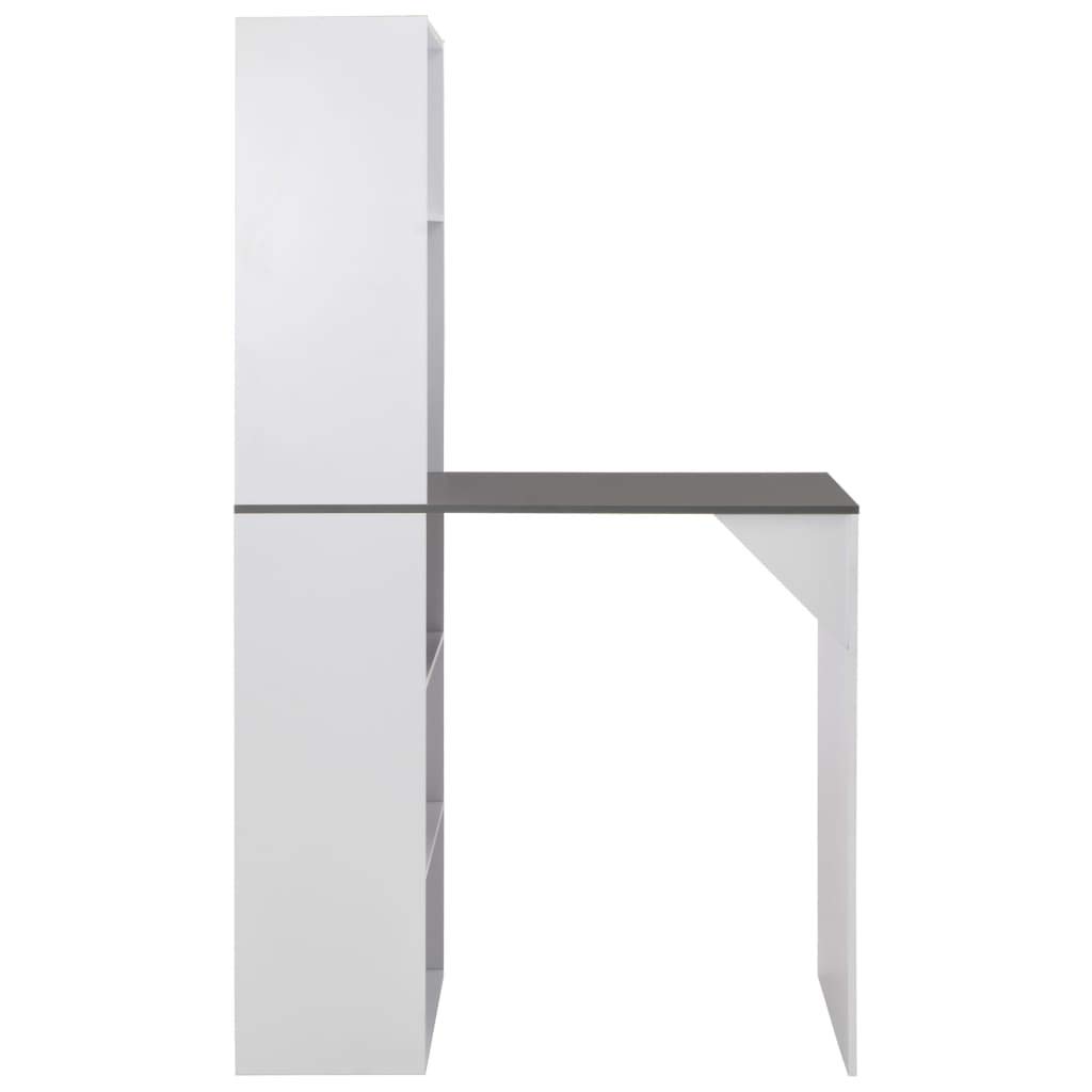 FAMIROSA Rectangle Pub Table with Cabinet - 45.28x23.23x78.74 Inches, Large Storage Cabinet, Breakfast Table, Computer Desk, Bookcase, Bookshelf for Cafe, Bar, Dining Room, Kitchen, Living Room, Office, Study, and Small Spaces