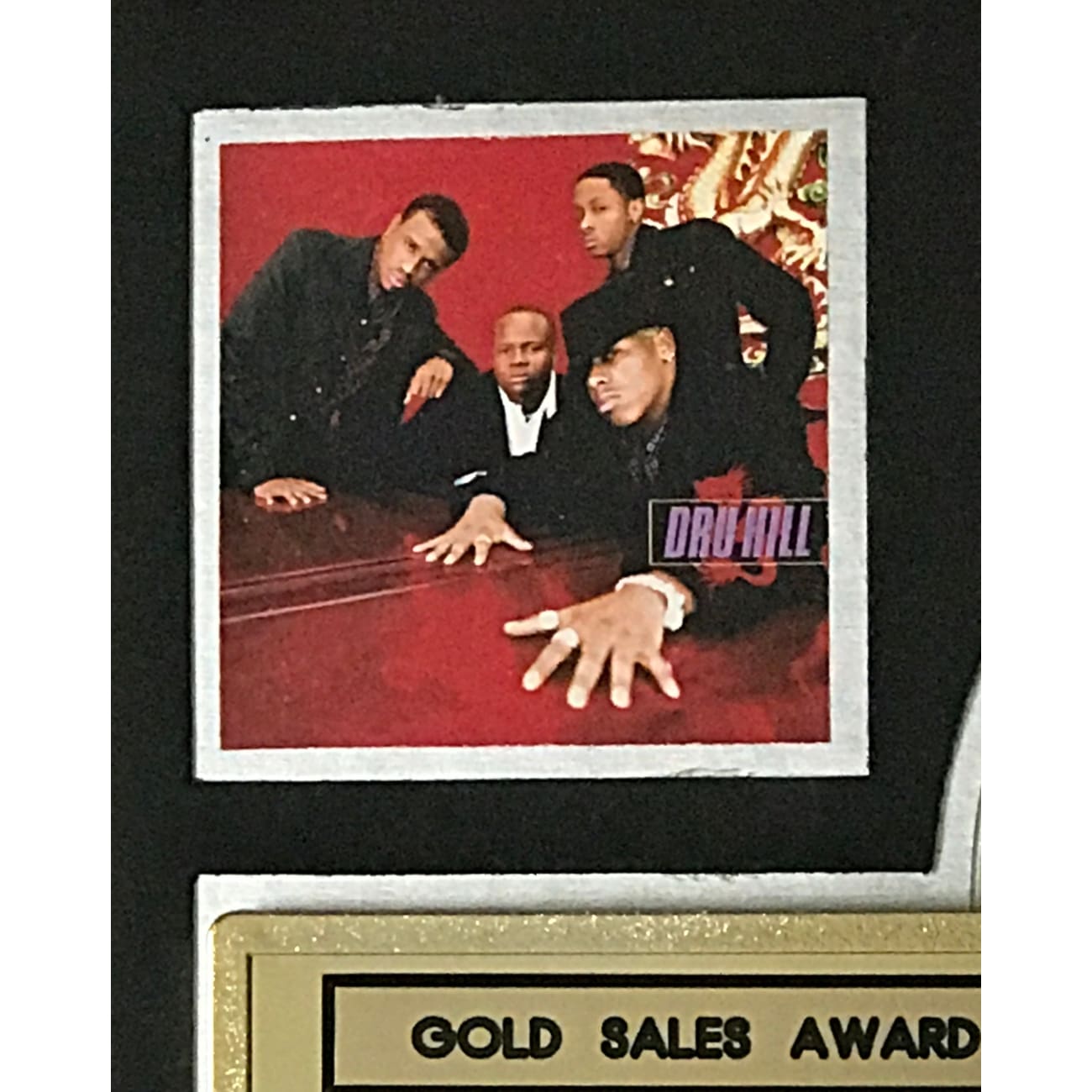 Dru Hill Debut RIAA Gold Album Award - Certified Music Collectible for Fans & Memorabilia Enthusiasts | Perfect for Display in Music Rooms, Fan Collections & Award Showcases