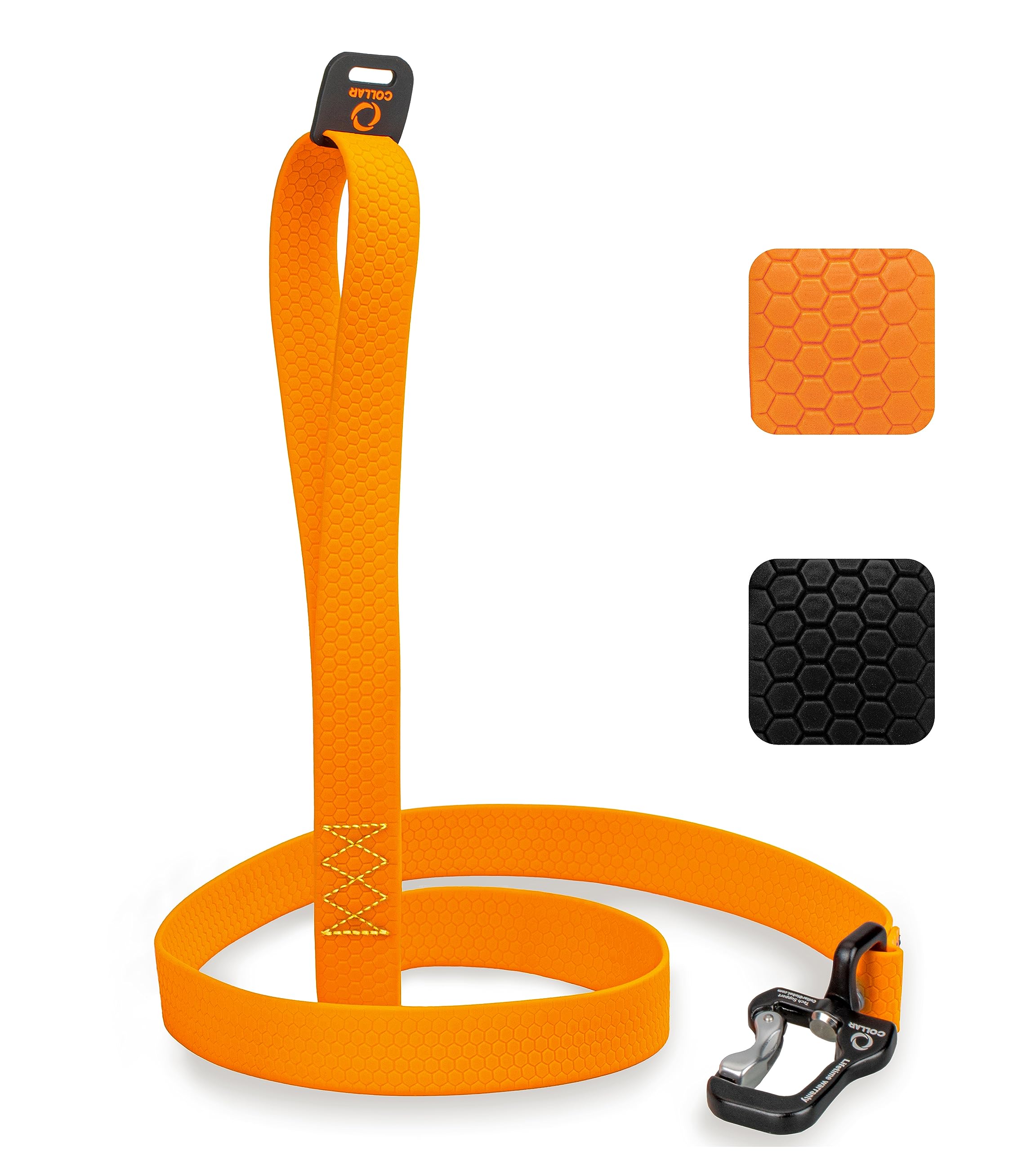 COLLAR Evolutor Extra Heavy Duty 10 Ft Dog Leash - Durable & Strong Leash for Large, Medium & Small Breed Dogs - Reflective Walking Pet Leash (Orange) - Perfect for Training, Hiking & Outdoor Adventures