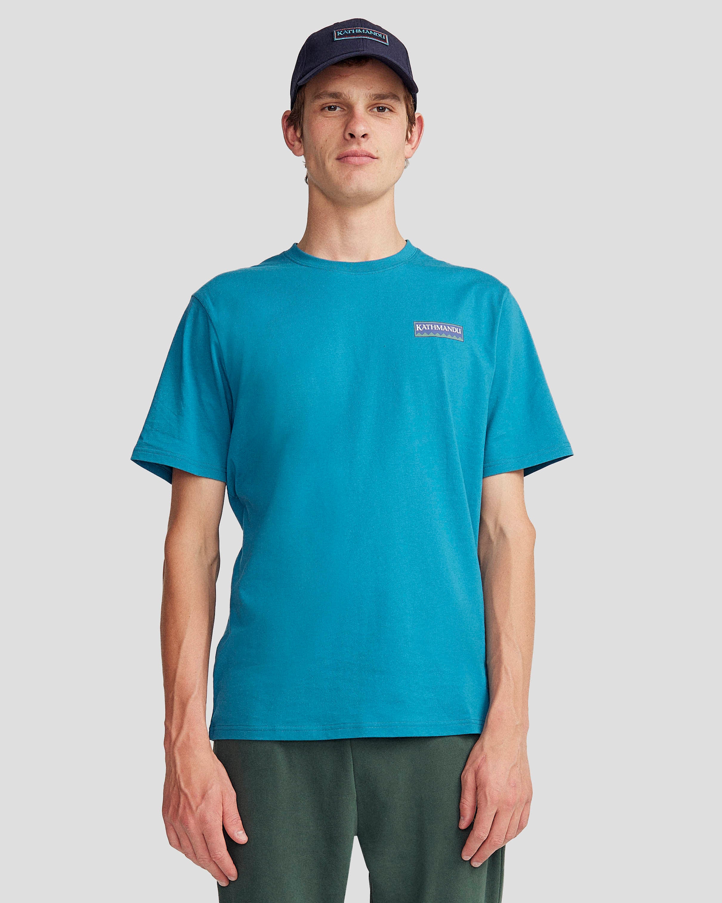 Heritage Organic Cotton T-Shirt for Men - Dark Eddy | Soft & Breathable Eco-Friendly Tee for Casual Wear & Outdoor Activities