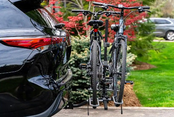 DK2 BCR590 2-Bike Hitch Mount Bike Rack - Heavy Duty Bicycle Carrier for Cars, SUVs & Trucks - Perfect for Road Trips, Camping & Outdoor Adventures