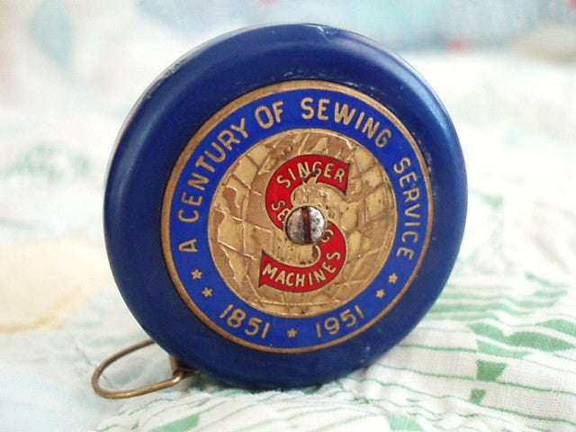 Vintage Singer Centennial 1851-1951 Measuring Tape - Authentic Antique Sewing Tool for Tailoring, Quilting & Historical Costume Making