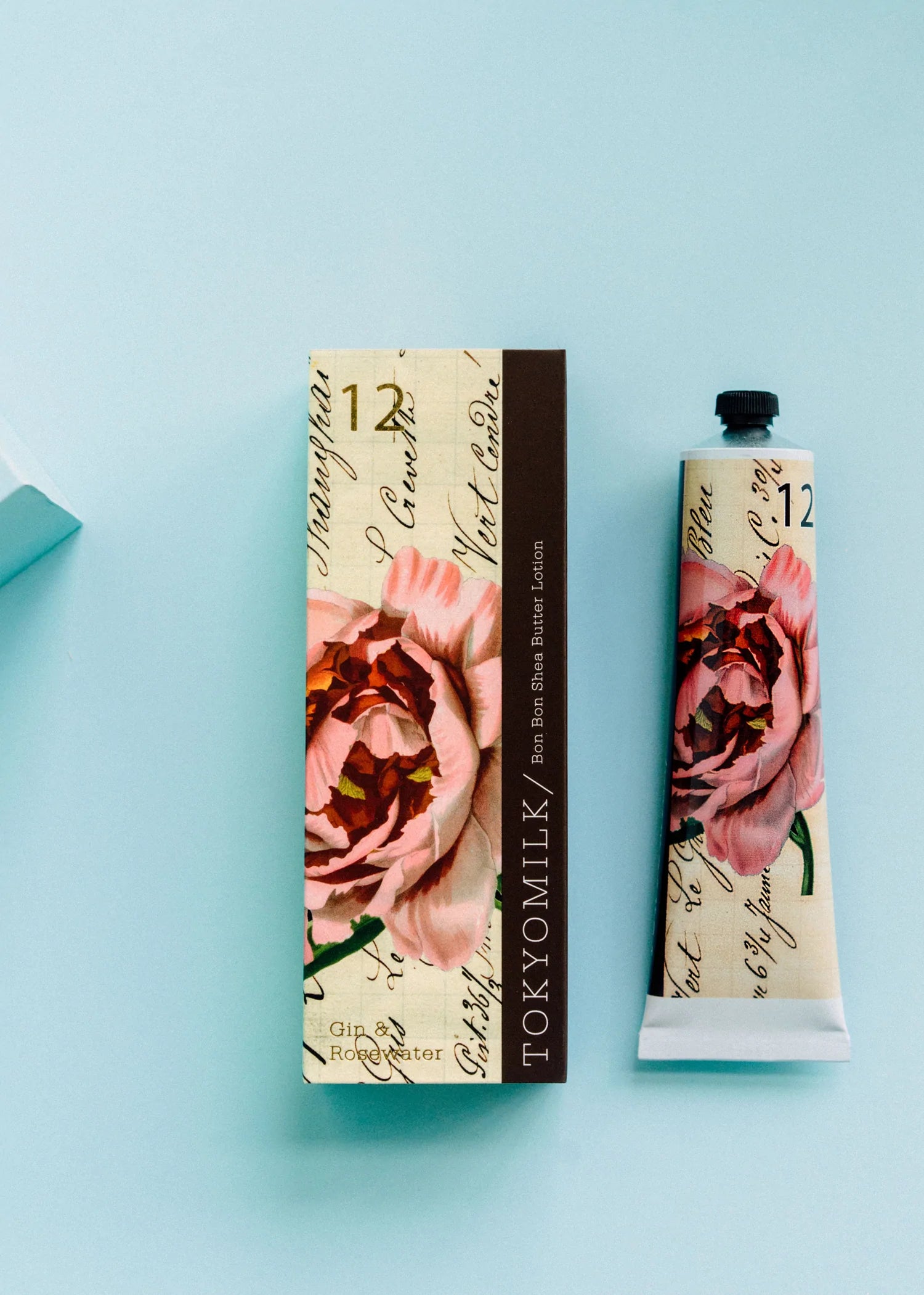 TokyoMilk Bon Bon Shea Butter Lotion - Gin & Rosewater No.12 | Hydrating Body Moisturizer for Dry Skin | Perfect for Spa Days & Gift Giving
