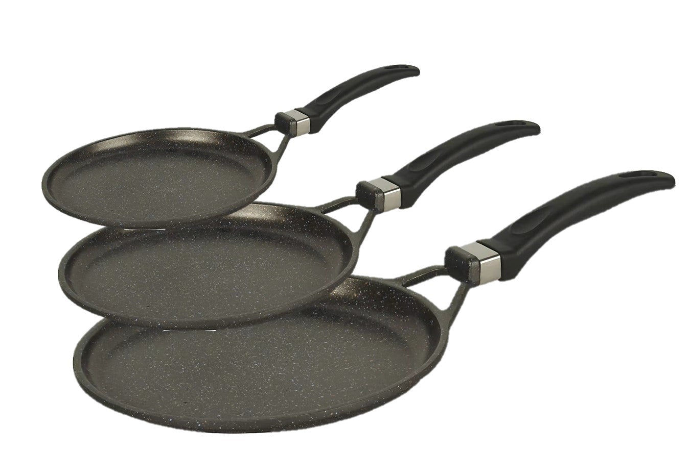 Premium Marble 3-Piece Round Griddle Set (9.5