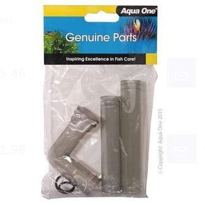 Aqua One Elbow with Adapter for AquaStyle 850 980 & AquaGrande 120 150 180 (Model 10651) - Perfect for Aquarium Pipe Connections & Water Flow Control