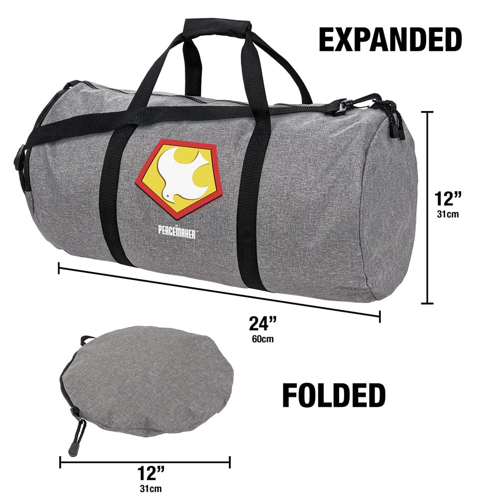 Peacemaker Symbol Lightweight Duffel Bag - Waterproof Gym Bag for Men & Women, Sports Travel Backpack with Shoulder Strap - Perfect for Workout, Gym, Travel & Weekend Getaways