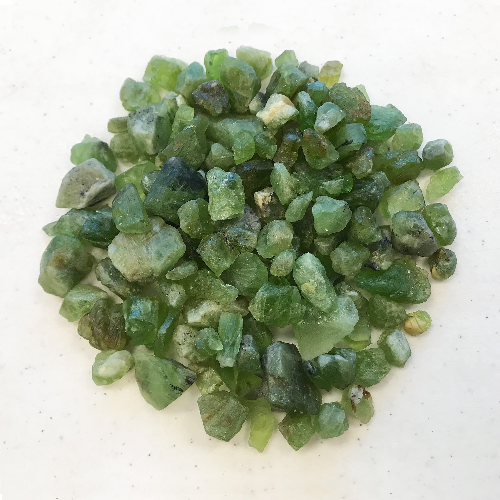 Natural Raw Peridot Crystal Rough Gemstone - Unpolished Green Mineral from Pakistan (1/4 Lb, 1/2 Lb, 1 Lb) for Jewelry Making, Crystal Healing, Home Decor & Collection - RGH034
