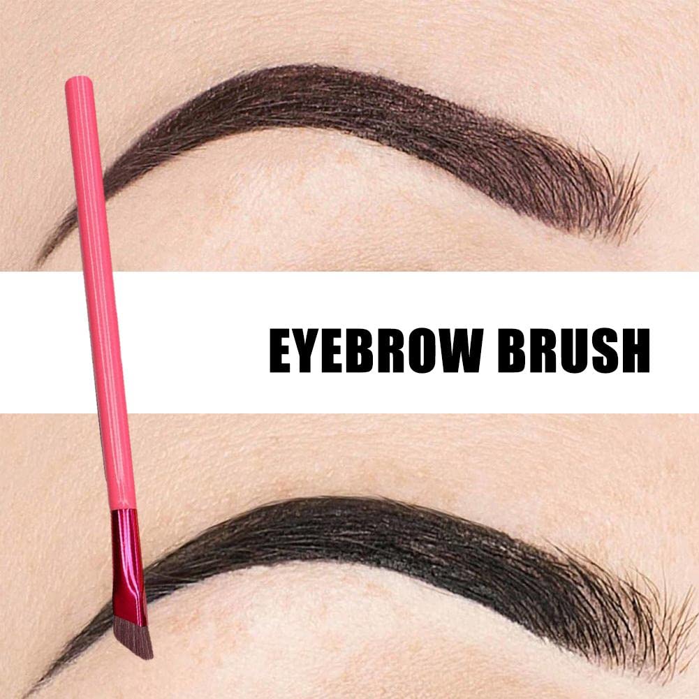 Angled Liner Brush for Eyebrows & Eyeliner - Ultra Thin Precision Makeup Brush for Detailed Eyebrow Filling & Winged Eyeliner - Professional Flat Angled Brush for Liquid, Gel & Powder Makeup - Perfect for Everyday Makeup & Special Occasions