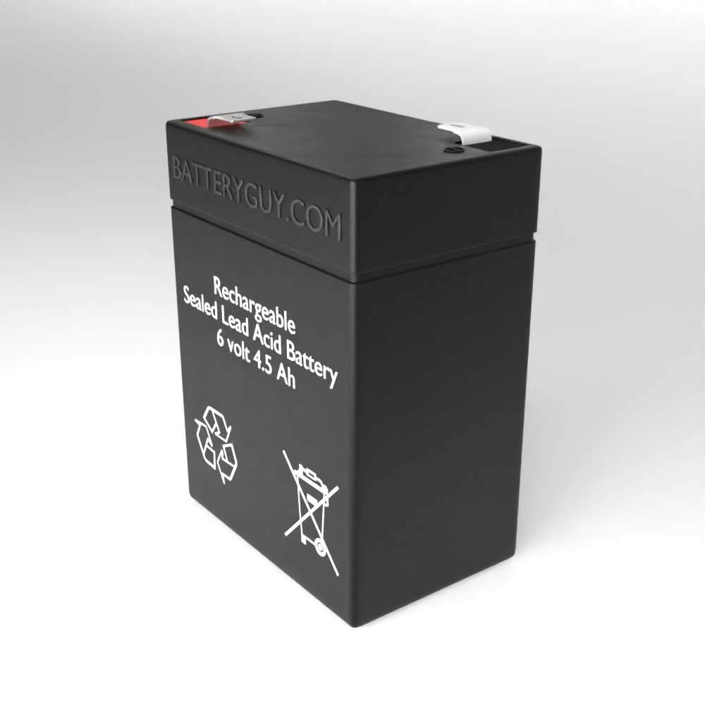 420MT Replacement 6V 4.5Ah SLA Rechargeable Battery - 2 Pack for Emergency Lights, Security Systems & Power Backup