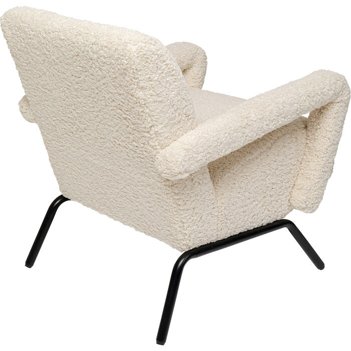 Sascha White Modern Armchair - Stylish & Comfortable Lounge Chair for Living Room, Bedroom, or Office