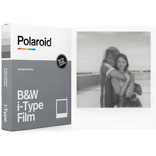 Polaroid Originals Black & White i-Type Instant Film (8 Exposures) - Perfect for Vintage Photography, Parties & Creative Projects