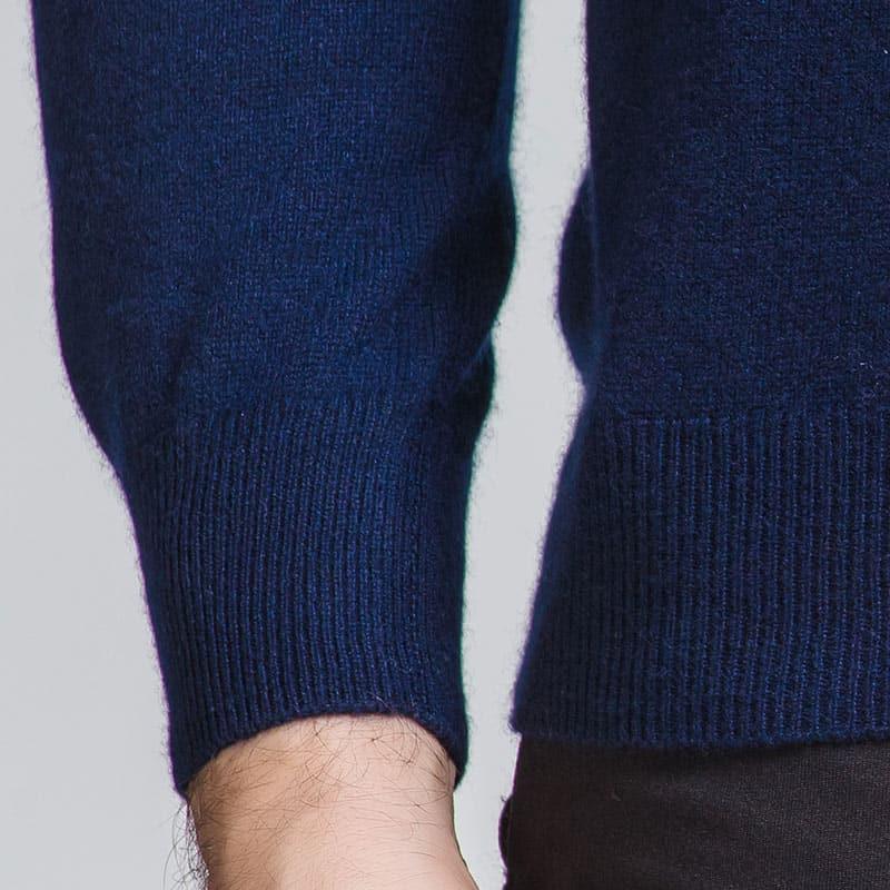 Premium Men's Cashmere Quarter Zip Pullover Sweater - Soft & Warm Winter Knitwear for Business Casual & Outdoor Activities