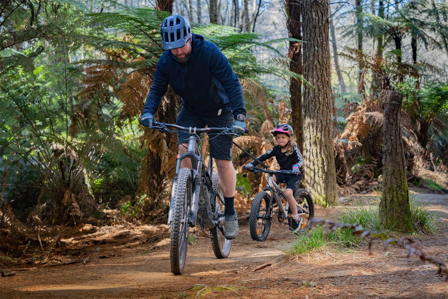 Kids Ride Shotgun MTB Quickfit Tow Rope - Adjustable Bike Towing System for Mountain Biking with Kids | Perfect for Family Trail Rides & Outdoor Adventures