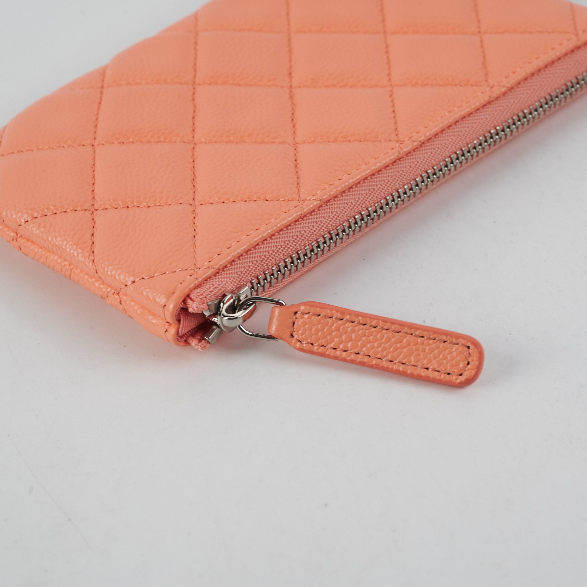 Chanel Classic Caviar Leather Mini Square Flap Bag Coral Pink - Luxury Crossbody Purse for Women, Perfect for Date Night & Special Occasions
