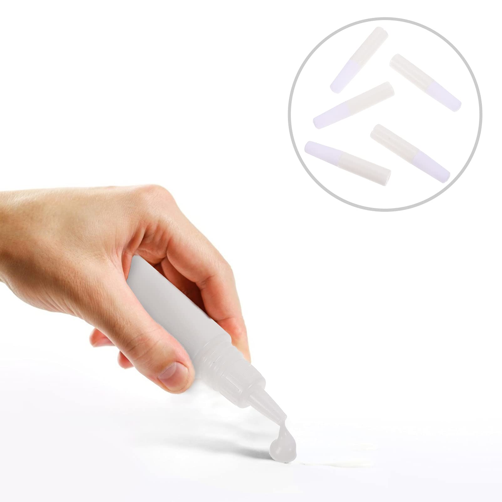 EXCEART 50pcs White Latex Model Glue - Urethane Adhesive for DIY Crafts, Water-Soluble Multifunctional Liquid Glue - Perfect for Students, Manual Projects, and Small Repairs | Ideal for Scrapbooking, Model Making, and Home DIY
