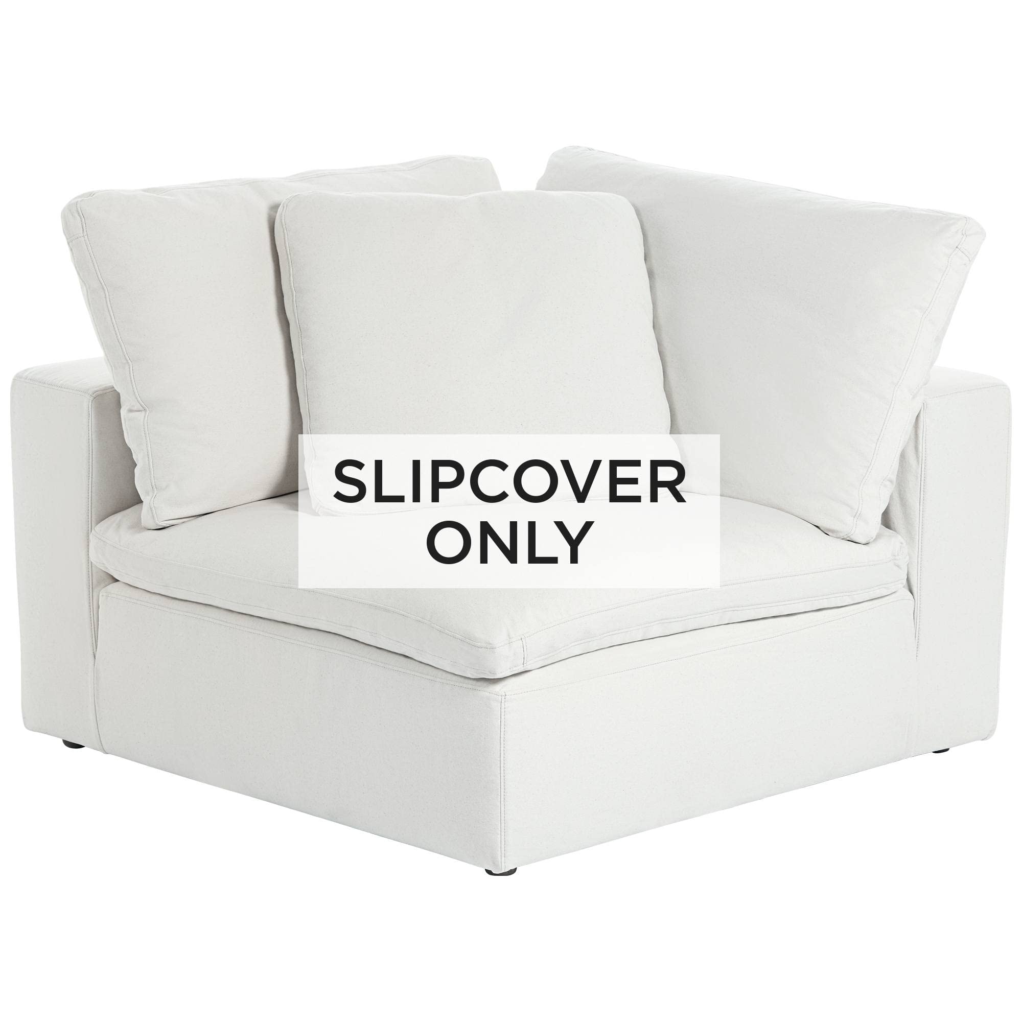 55 Downing Street Pearl White Slipcover for Skye Peyton Collection Corner Sectional Chairs - Premium Sofa Cover for Living Room, Home Theater & Office Furniture Protection