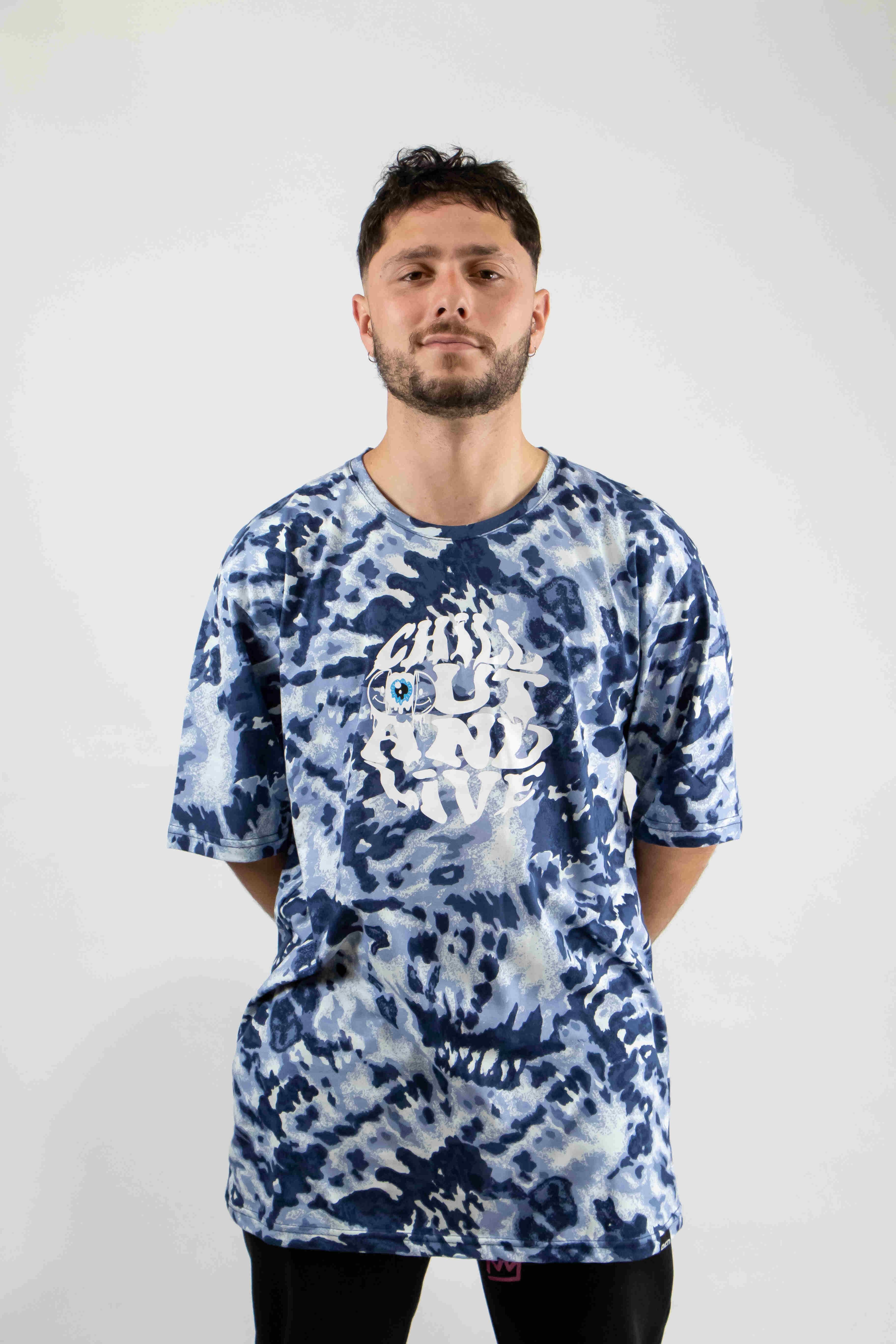 Ocn H Vega Batik Blue T-Shirt - Stylish & Comfortable Cotton Tee for Men & Women - Perfect for Casual Wear, Travel & Everyday Outfits