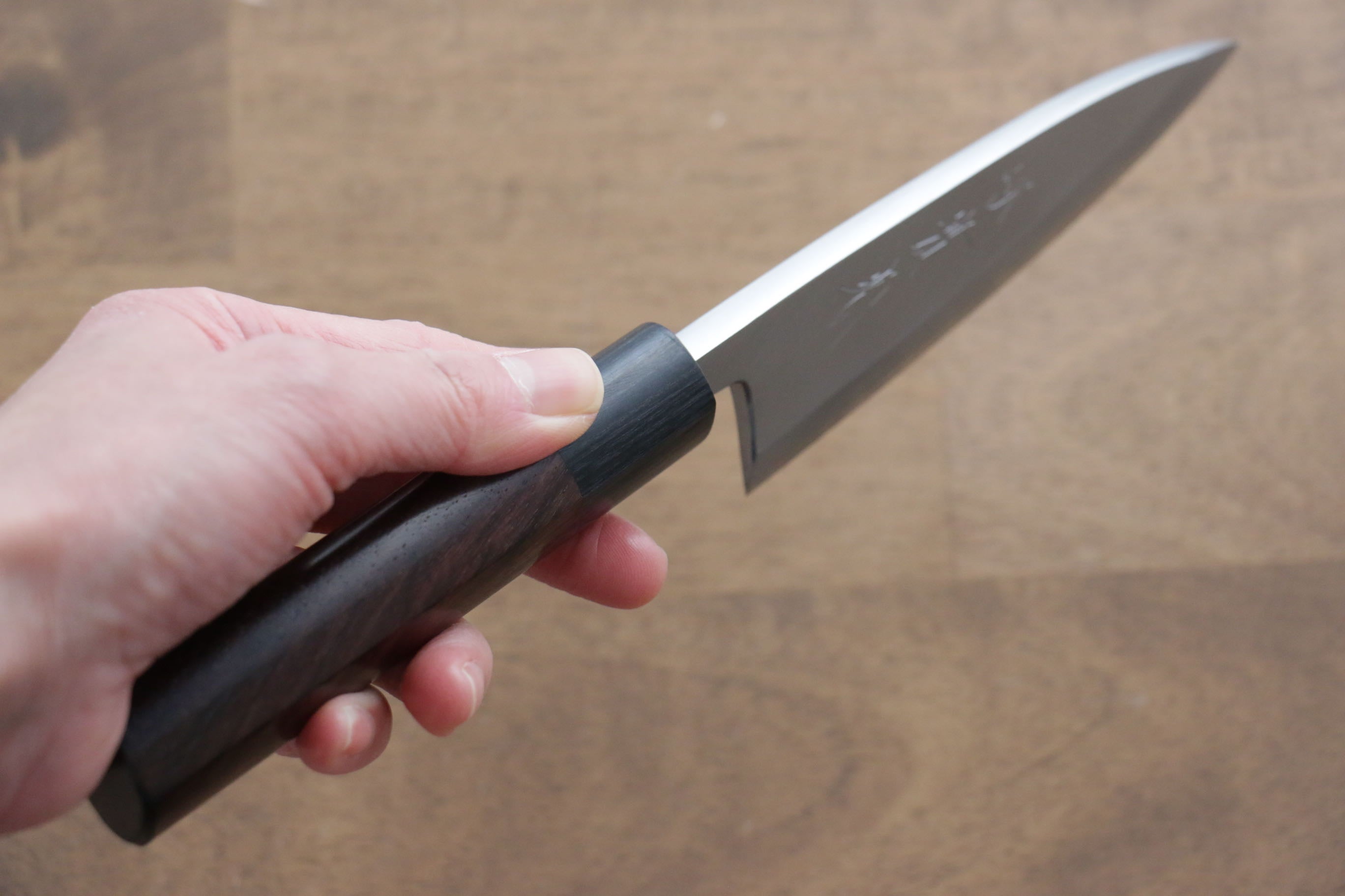 Premium Jikko White Steel No.2 Deba Knife 120mm - Japanese Professional Chef Knife with Shitan Handle for Sushi, Fish Filleting & Meat Cutting - Perfect for Home Cooks & Professional Chefs