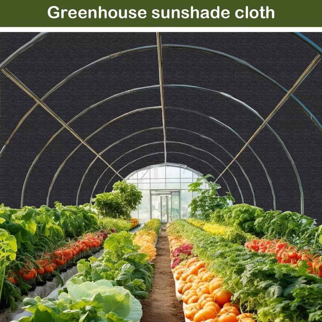 70% Black Sun Block Shade Cloth 10x10 FT - UV Resistant Garden Mesh Tarp with Grommets for Outdoor Pergola, Patio, Lawn, Chicken Coop & Plant Protection - Perfect for Sun Protection and Temperature Control in Gardens, Kennels, and Outdoor Spaces