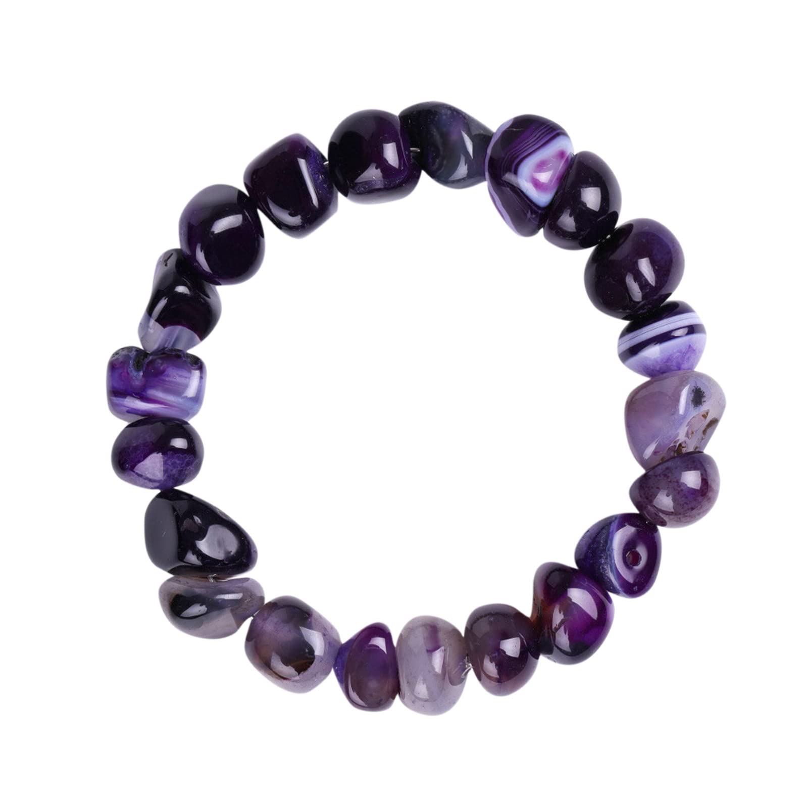 **Irregular Crystal Bead Bracelets – Stretch Stone Bangle for Anxiety Relief, Chakra Healing & Positive Energy | Colorful Handmade Jewelry Gift for Women, Party & Meditation**