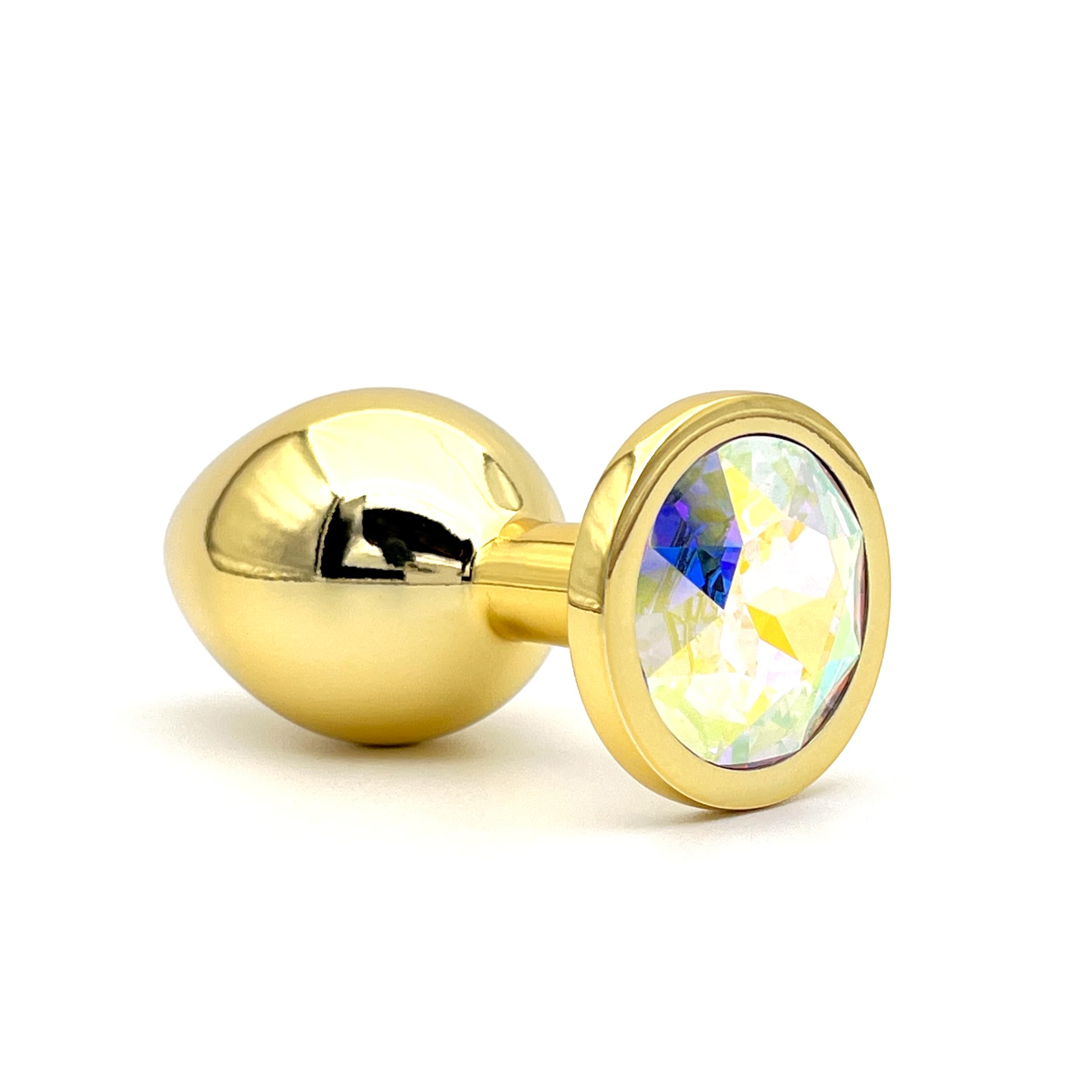 Premium Austrian Crystal AB Luxury Butt Plug - Best Christmas Gift for Couples, Beginner-Friendly Anal Toy for Sensual Play & Intimate Exploration