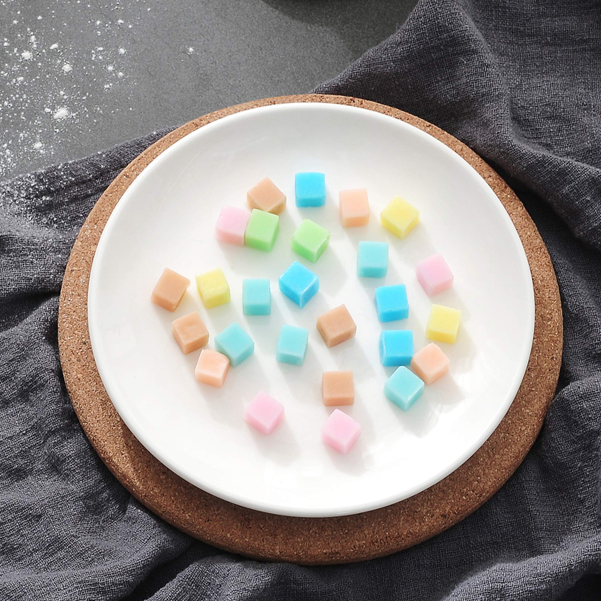 Verdental 160 Cavities Small Square Silicone Candy Molds - Non-Stick Chocolate Molds for Hard Candy, Cake, Ice Cubes, Gummy, Caramel, Ganache - Perfect for Baking, Candy Making & DIY Desserts (1 Piece)