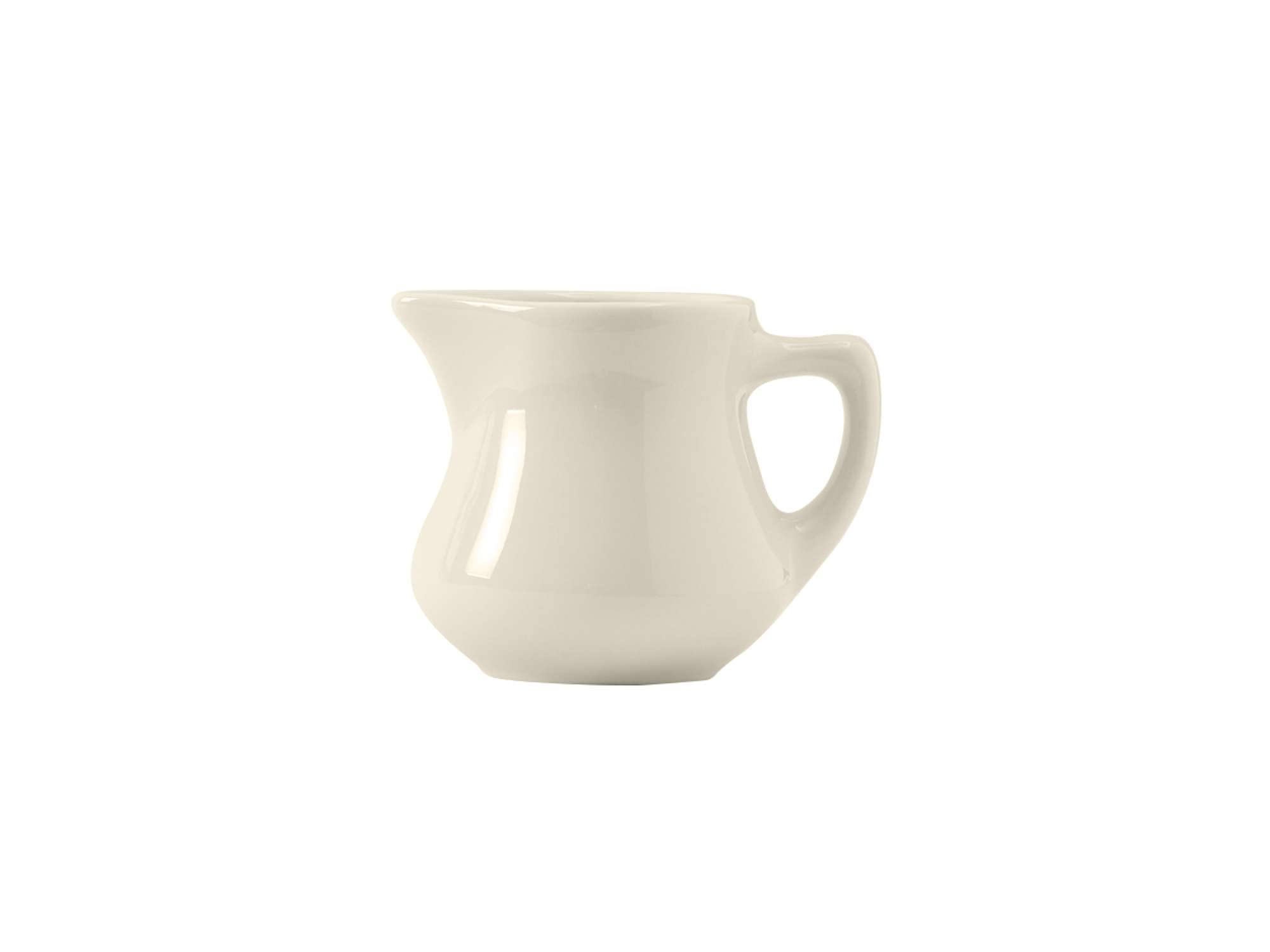 Premium Tuxton Eggshell 5.5-Oz Coffee Creamer Set of 12 - Ivory, Scratch & Chip Resistant, Lead & Cadmium Free - Dishwasher, Microwave & Oven Safe - Perfect for Restaurants, Cafes & Home Kitchen Use