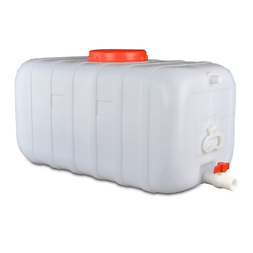 LPLND 25L-200L BPA-Free Food Grade Plastic Water Storage Tank with Handle for Pressure Washers, Outdoor Use, Camping, Emergency Water Supply (100L)