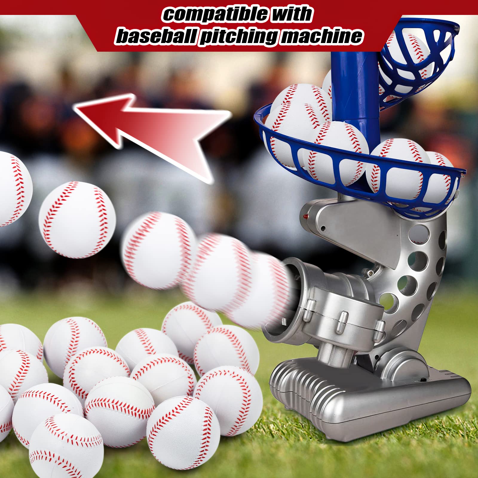 **15 Pack Soft Foam Baseballs - 9 Inch Safe Practice Balls for Batting Training | Indoor/Outdoor Use for Kids & Teens | Includes Drawstring Storage Bag**    *(Perfect for backyard practice, Little League training, school PE classes, and family fun games!)*