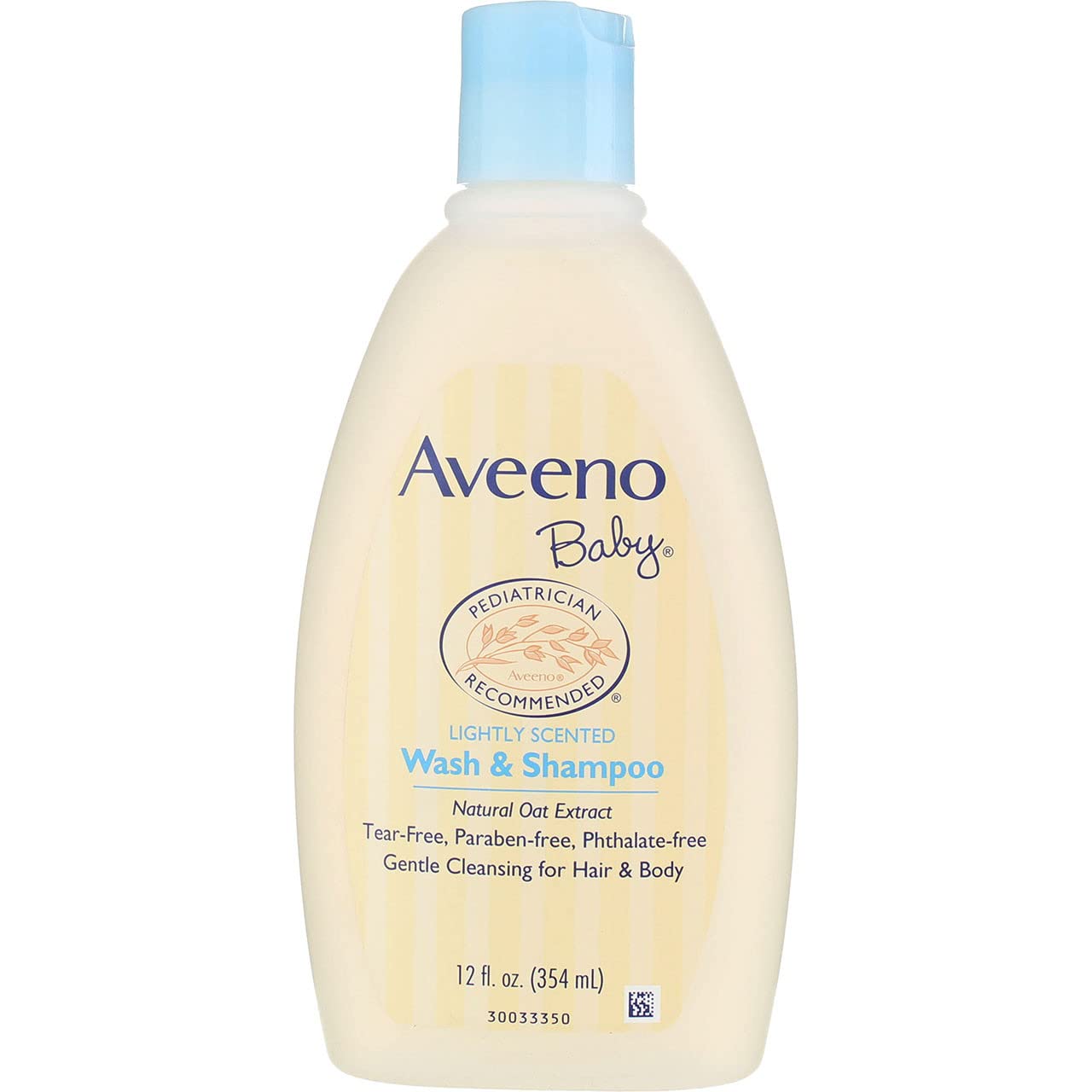Aveeno Baby Wash & Shampoo - Gentle & Tear-Free Formula for Newborns & Infants - Lightly Scented 12 oz (3 Pack) - Perfect for Daily Bath Time & Sensitive Skin Care