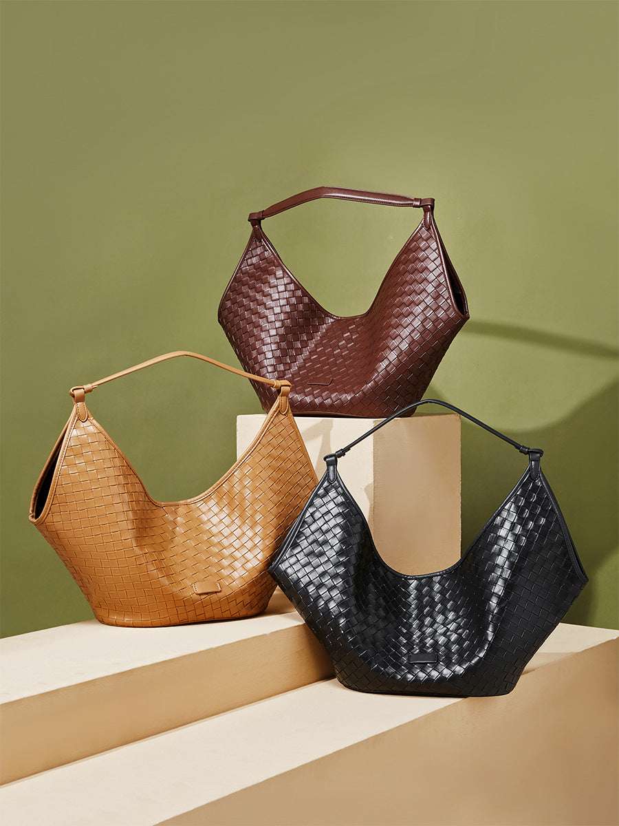 Stylish Commuter Handwoven Shoulder Bag for Women & Men - Eco-Friendly Cotton Crossbody Purse - Perfect for Work, Travel & Daily Use