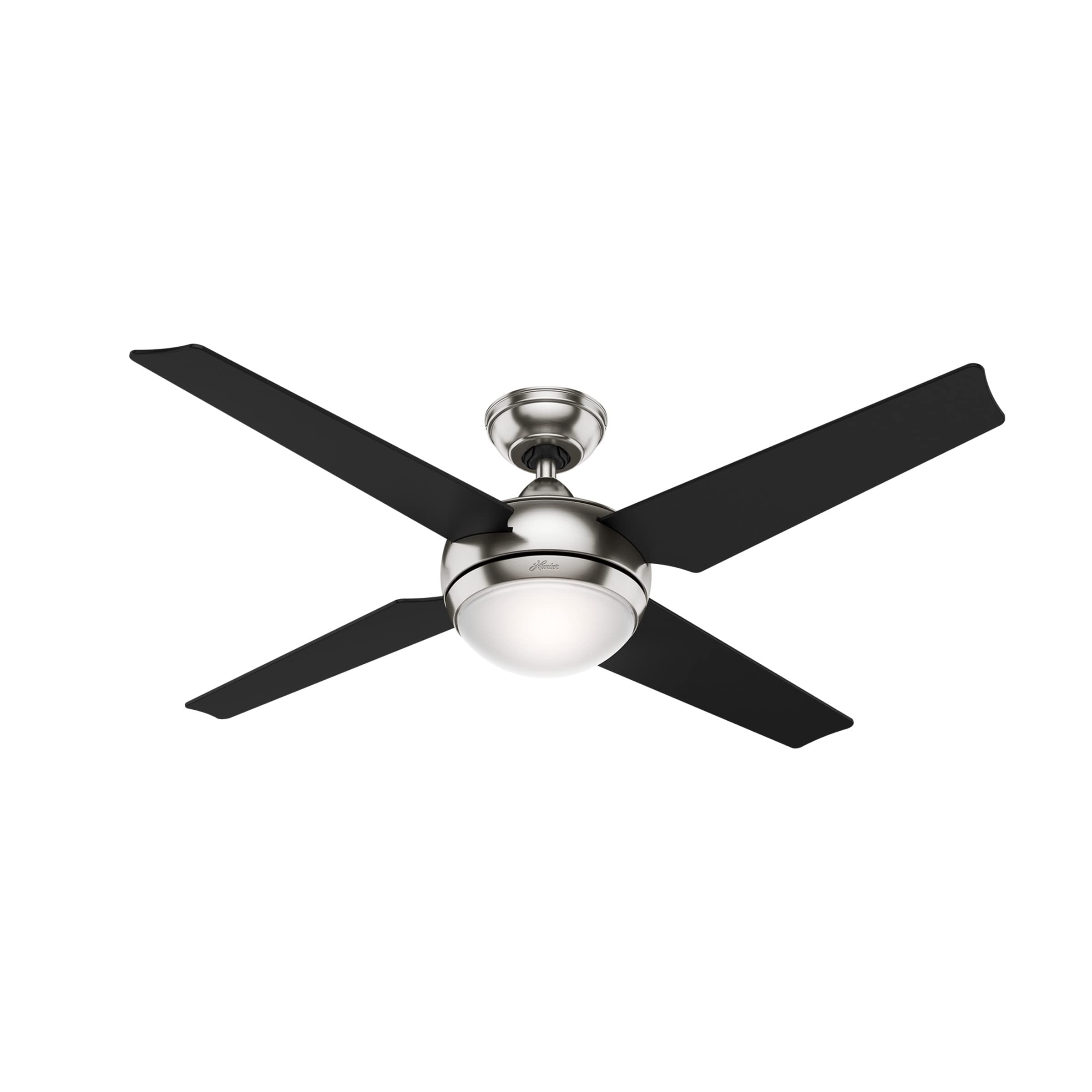 Hunter Sonic Indoor Ceiling Fan with LED Light and Remote Control - Quiet DC Motor, 3 Speeds, Reversible - Perfect for Bedroom, Living Room, and Home Office