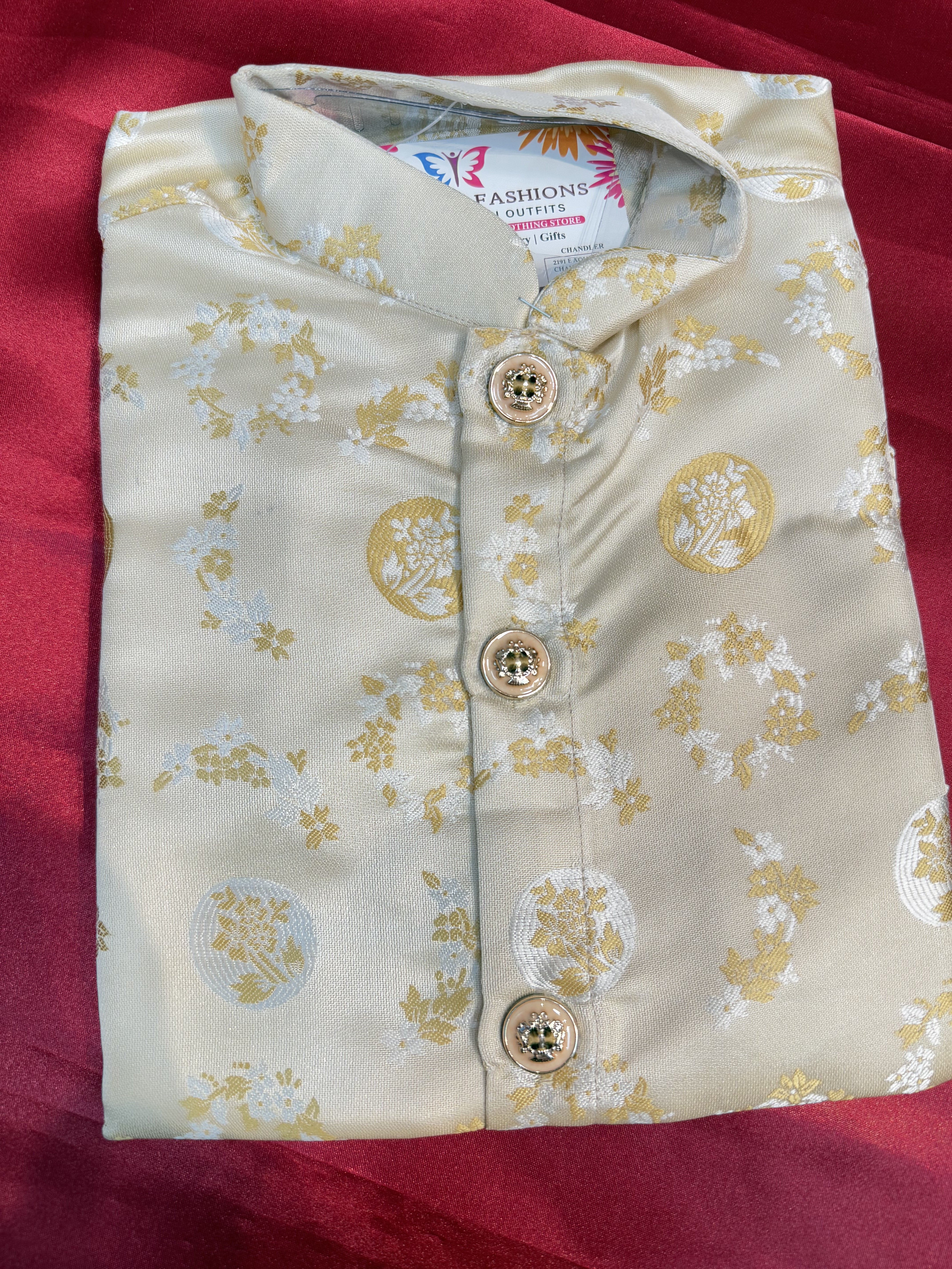 Stylish Jacquard Cotton Kurta Pajama Set for Boys | Comfortable Heavy Cotton Ethnic Wear | Perfect for Festivals, Weddings & Family Gatherings