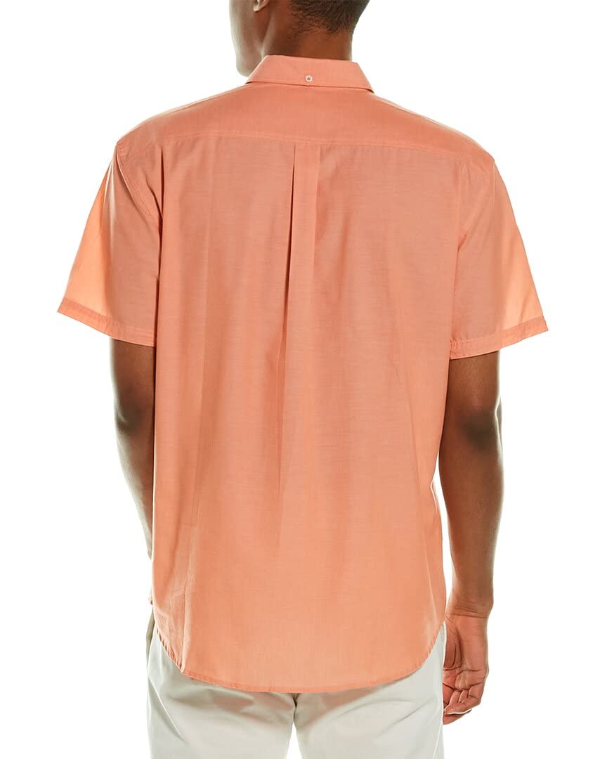 Billy Reid Men's Short Sleeve Tuscumbia Shirt | Casual Button-Up for Summer | Perfect for Outdoor Activities & Beach Wear