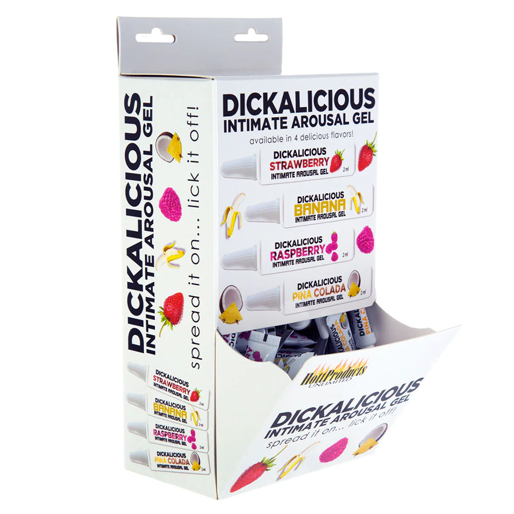Dickalicious Flavored Intimate Arousal Gel for Couples - Strawberry & Chocolate Pleasure Gel for Enhanced Sensuality & Foreplay - Perfect for Romantic Nights & Spicing Up Relationships