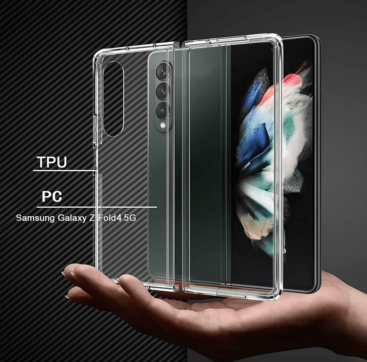 Premium iShield Crystal Palace Clear Case for Samsung Galaxy Z Fold 4 - Ultra Slim Protective Cover with Scratch Resistance | Perfect for Work, Travel & Everyday Use